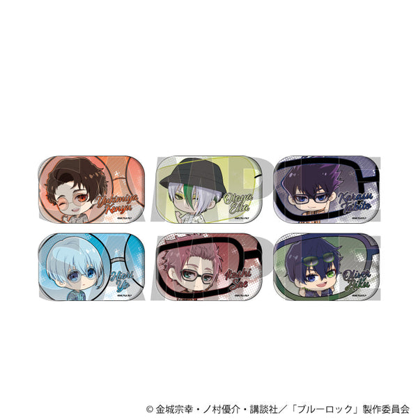 『ブルーロック』スクエア缶バッジ02/サングラスver. BOX(全6種)(ミニキャライラスト)