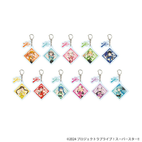 『ラブライブ!スーパースター!!』パーツ付きアクリルキーホルダー01/チャイナドレス風衣装ver. BOX(全11種)(描き下ろしイラスト)