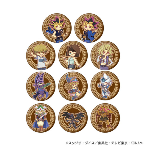 《遊戲王:決鬥怪獸》徽章 13枚/盒(全11種)(復古風插畫)