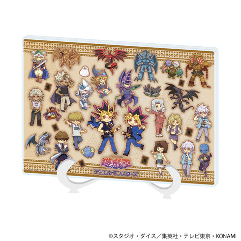 『遊☆戯☆王デュエルモンスターズ』アクリルアートボード(A5サイズ)03/集合デザイン(レトロアートイラスト)