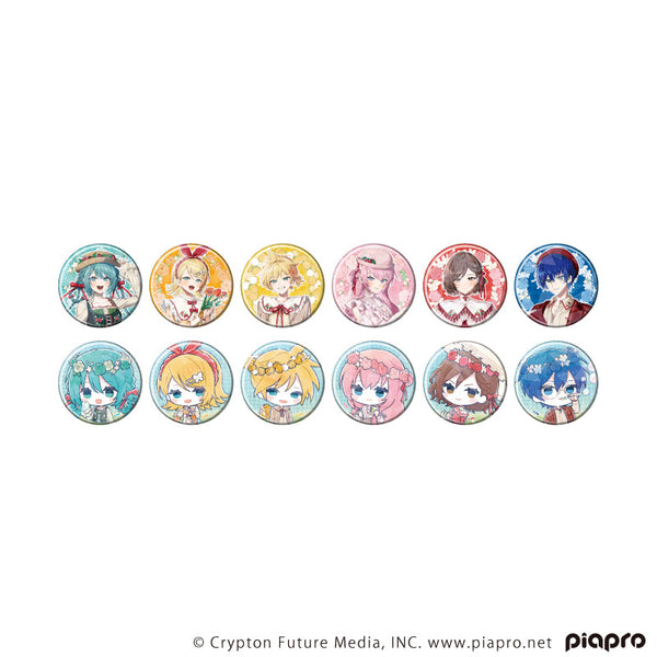『ピアプロキャラクターズ』ホログラム缶バッジ(57mm)02/ピクニックver. BOX(全12種)