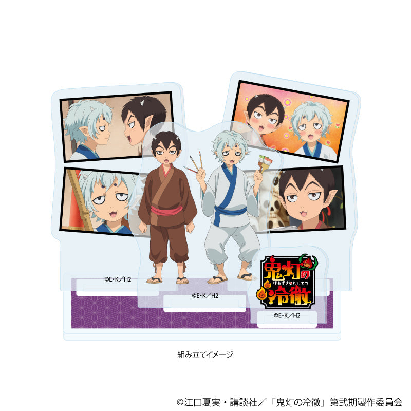 新品★鬼灯の冷徹【茄子】アニカフェ★アクリルスタンド★アクリルキーホルダー 鬼灯の冷徹』アクリルスタンドプレート06/唐瓜&茄子(公式