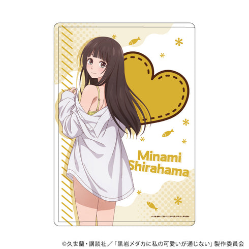 『黒岩メダカに私の可愛いが通じない』キャラクリアケース05/白浜 美波 彼シャツver.(描き下ろしイラスト)