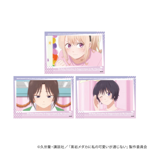 『黒岩メダカに私の可愛いが通じない』L版ブロマイド3枚セット02/モナ&旭&つぼみ(場面写イラスト)