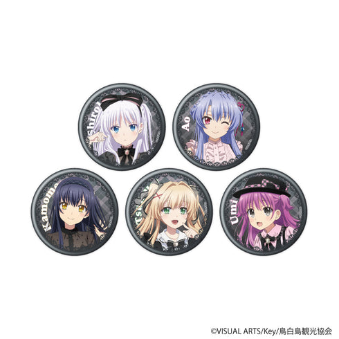 『Summer Pockets』缶バッジ01/ダークガーリーver. コンプリートセット(全5種)(描き下ろしイラスト)