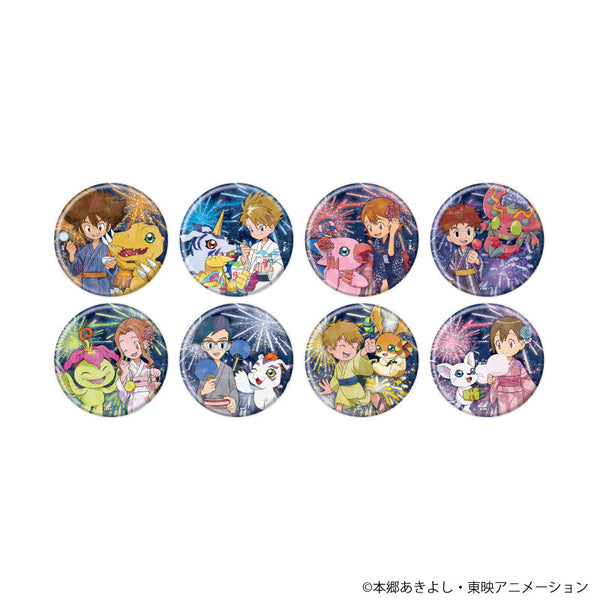 『デジモンアドベンチャー』ホログラム缶バッジ(57mm)03/浴衣ver. コンプリートセット(全8種)(描き下ろしイラスト)