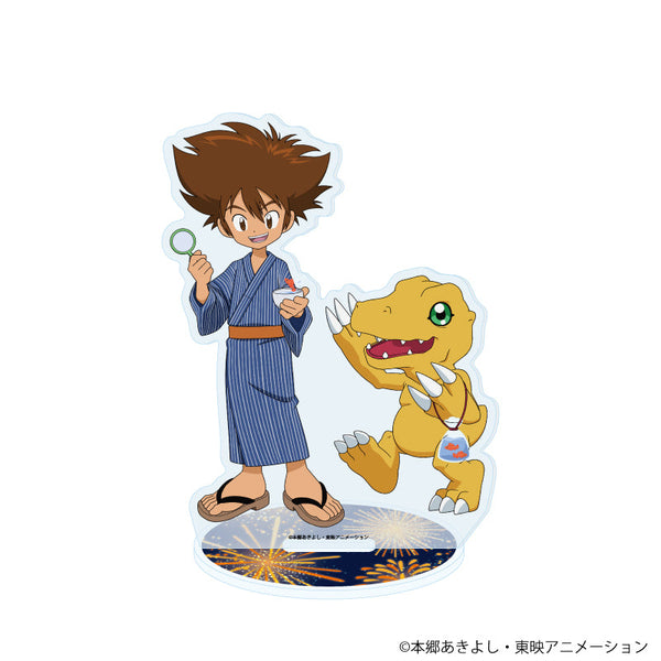 『デジモンアドベンチャー』アクリルスタンド17/八神太一&アグモン 浴衣ver.(描き下ろしイラスト)
