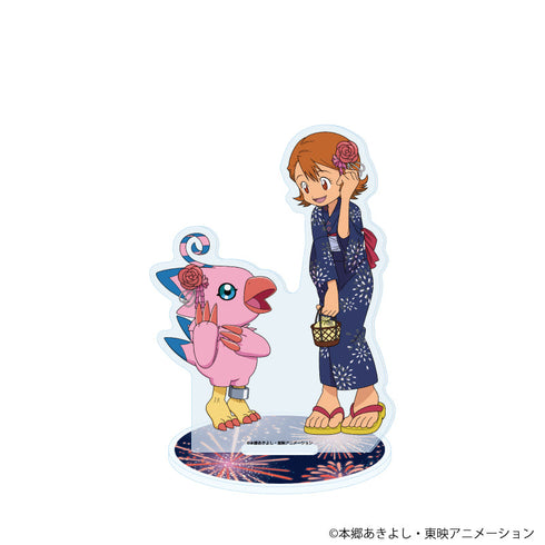 『デジモンアドベンチャー』アクリルスタンド19/武之内空&ピヨモン 浴衣ver.(描き下ろしイラスト)