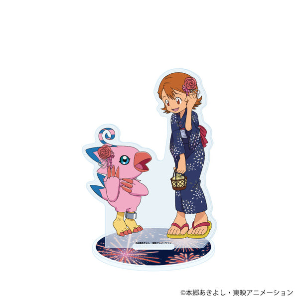 『デジモンアドベンチャー』アクリルスタンド19/武之内空&ピヨモン 浴衣ver.(描き下ろしイラスト)