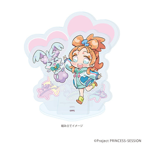 『プリンセッション・オーケストラ』アクリルスタンドプレート01/空野みなも&ナビーユ(公式イラスト)