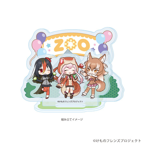 『けものフレンズ』アクリルスタンドプレート01/タイパン&ニホンオオカミ&ヤンバルクイナ(POP Artイラスト)