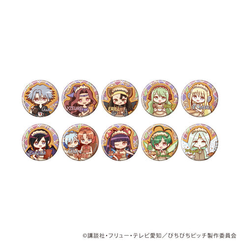 『マーメイドメロディーぴちぴちピッチ』缶バッジ03/レトロ喫茶ver. ブラインド(全10種)(レトロアートイラスト)【BOX】【202608再販】