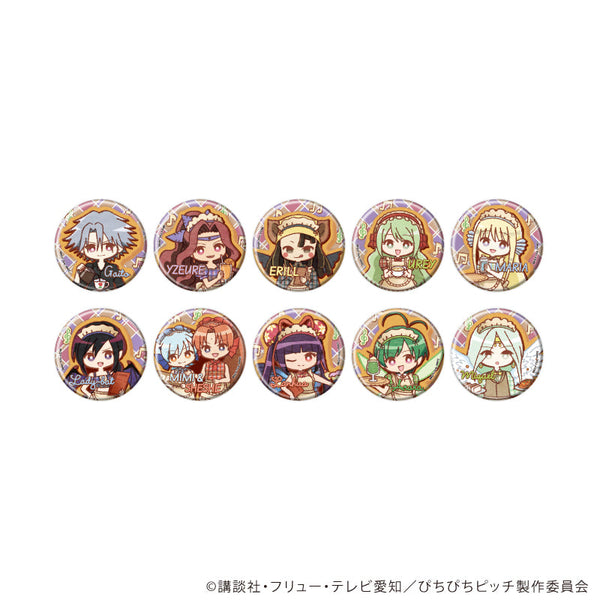 『マーメイドメロディーぴちぴちピッチ』缶バッジ03/レトロ喫茶ver. コンプリートセット(全10種)(レトロアートイラスト)