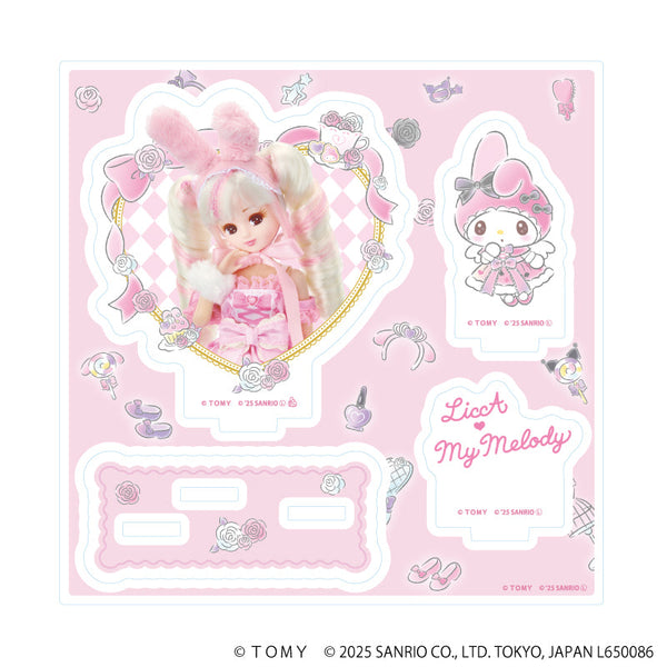『LiccA×サンリオキャラクターズ』アクリルスタンドプレート01/リカちゃん&マイメロディ