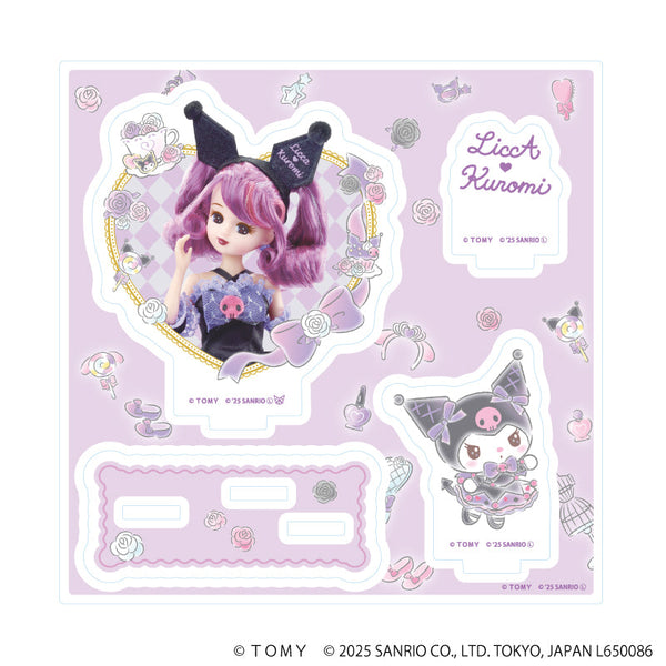 『LiccA×サンリオキャラクターズ』アクリルスタンドプレート02/リカちゃん&クロミ