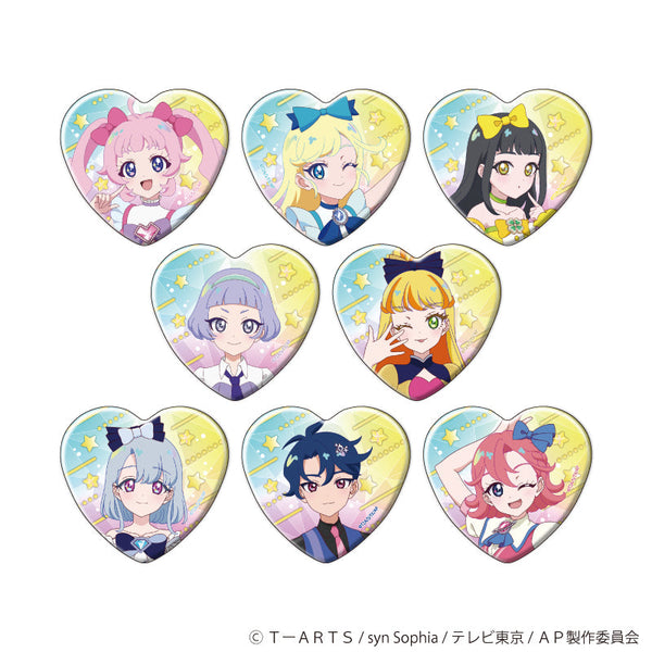 『ひみつのアイプリ』ハート型缶バッジ01/コンプリートセット(全8種)(公式イラスト)