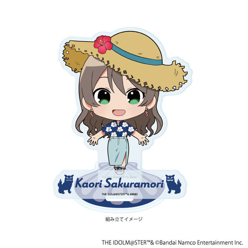 『アイドルマスター ミリオンライブ!』アクリルスタンドプレート19/桜守 歌織 はいさい!ver.(ミニキャライラスト)