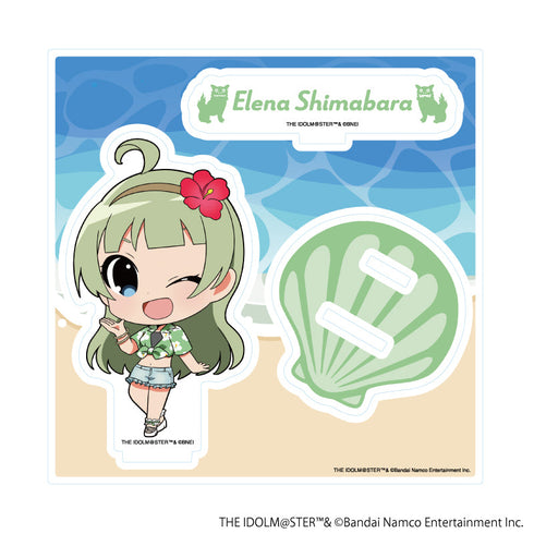 『アイドルマスター ミリオンライブ!』アクリルスタンドプレート20/島原 エレナ はいさい!ver.(ミニキャライラスト)