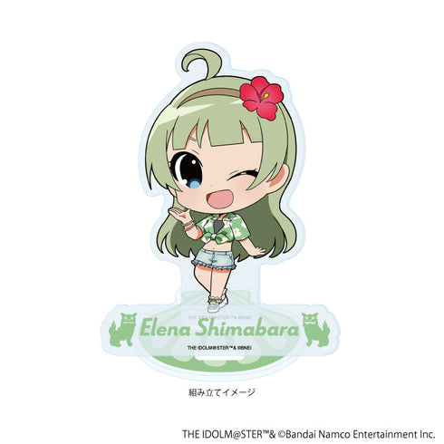 『アイドルマスター ミリオンライブ!』アクリルスタンドプレート20/島原 エレナ はいさい!ver.(ミニキャライラスト)