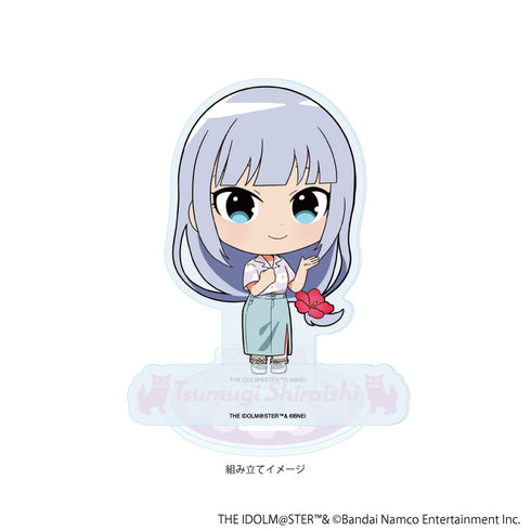 『アイドルマスター ミリオンライブ!』アクリルスタンドプレート21/白石 紬 はいさい!ver.(ミニキャライラスト)