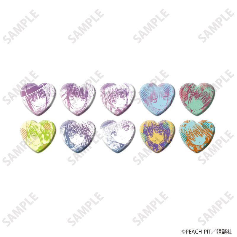 しゅごキャラ!』ハート型缶バッジ03/藤咲なでしこ&藤咲なぎひこBOX BOX