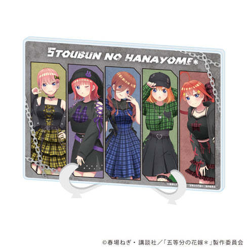 『五等分の花嫁*』アクリルアートボード(A5サイズ)01/集合デザイン 甘辛ロックver.(描き下ろしイラスト)