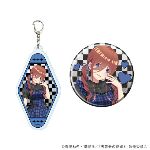 『五等分の花嫁*』アクリルキーホルダー&缶バッジセット03/三玖 甘辛ロックver.(描き下ろしイラスト)【202608再販】