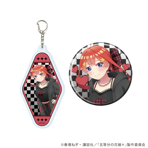 『五等分の花嫁*』アクリルキーホルダー&缶バッジセット05/五月 甘辛ロックver.(描き下ろしイラスト)【202608再販】