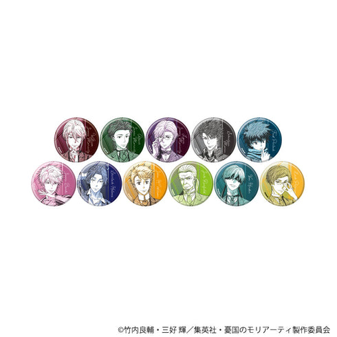 『憂国のモリアーティ』缶バッジ17/BOX(全11種)(グラフアートスケッチイラスト)