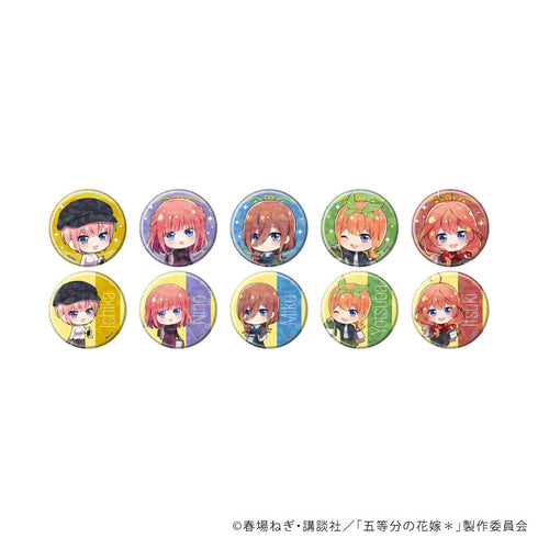 『五等分の花嫁*』ホログラム缶バッジ(57mm)01/ショッピングver. コンプリートセット(全10種)(ミニキャライラスト)
