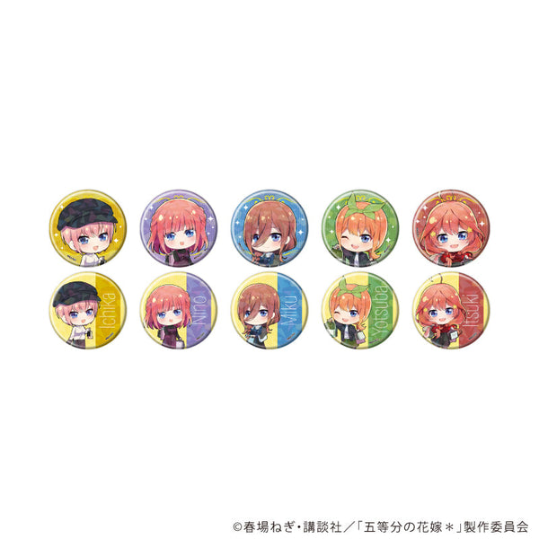 『五等分の花嫁*』ホログラム缶バッジ(57mm)01/ショッピングver. コンプリートセット(全10種)(ミニキャライラスト)