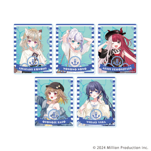 『Million Production』アクリルカード01/夏デートver. ブラインド(全5種) (描き起こしイラスト)【BOX】【202608再販】