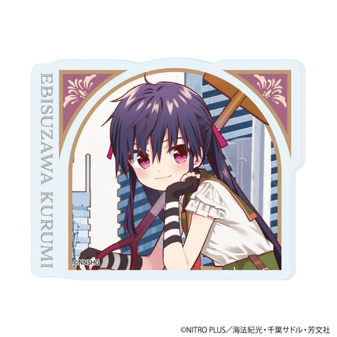 『がっこうぐらし!』アクリルプレートバッジ02/恵飛須沢胡桃(公式イラスト)