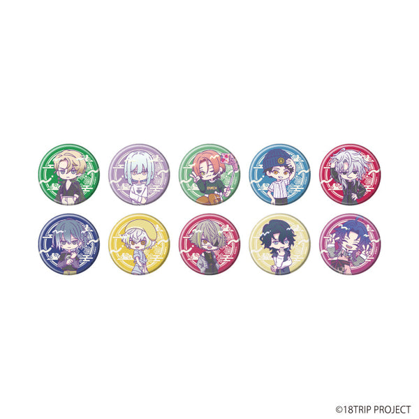 『18TRIP』缶バッジ『18TRIP』04/雷紋コーデver. コンプリートセット(全10種)(ミニキャライラスト)