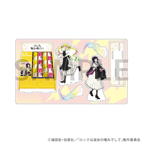『ロックは淑女の嗜みでして』プレミアム アクリルジオラマプレート01/鈴ノ宮りりさ&黒鉄音羽(描き下ろしイラスト)