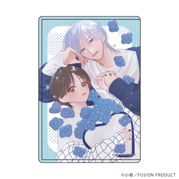 『ベールブルーと梔子の花束』キャラクリアケース01/近江&麦(描き下ろしイラスト)