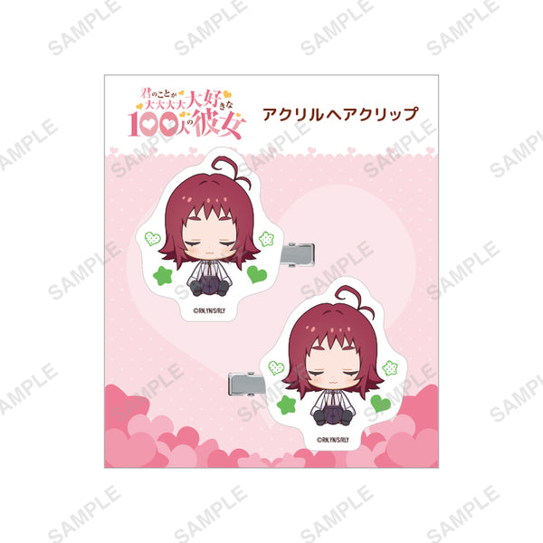 『君のことが大大大大大好きな100人の彼女』おやすみシリーズ アクリルヘアクリップ(薬膳楠莉(8歳))
