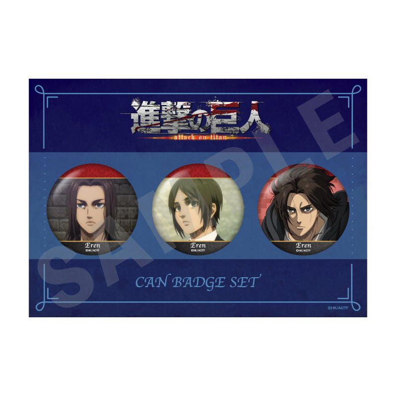 進撃の巨人』缶バッジセットC エレン – Anime Store JP