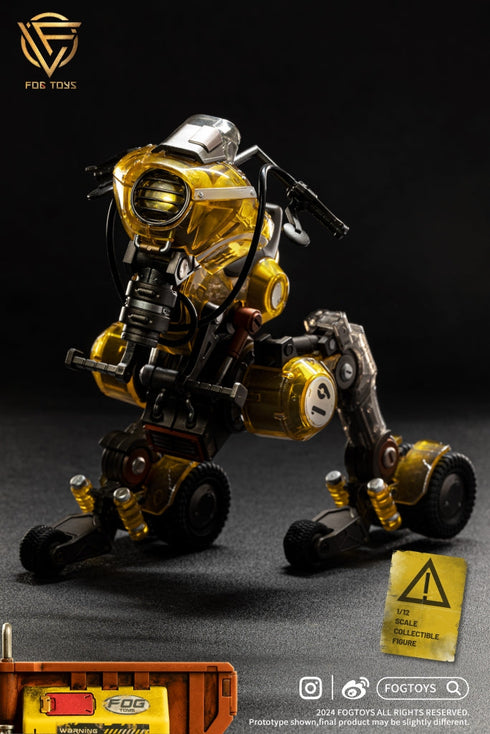 『ファンタジー・アルファベット』004_FOGTOYS 乗り物シリーズ 02RT "竜" 透明Ver. 1/12スケール可動フィギュア