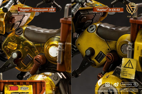 『ファンタジー・アルファベット』004_FOGTOYS 乗り物シリーズ 02RT "竜" 透明Ver. 1/12スケール可動フィギュア