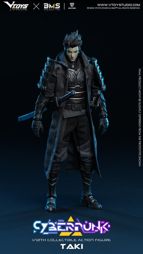 『Cyberpunk(サイバーパンク)シリーズ』013_VTOYS×BMS×CF 侍:瀧(たき) 1/12スケール可動フィギュア