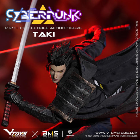 『Cyberpunk(サイバーパンク)シリーズ』013_VTOYS×BMS×CF 侍:瀧(たき) 1/12スケール可動フィギュア