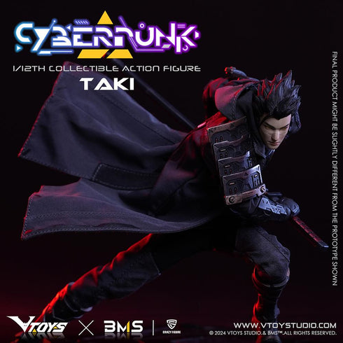 『Cyberpunk(サイバーパンク)シリーズ』013_VTOYS×BMS×CF 侍:瀧(たき) 1/12スケール可動フィギュア