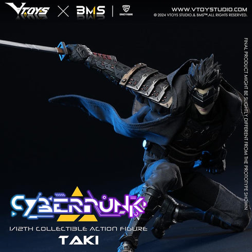 『Cyberpunk(サイバーパンク)シリーズ』013_VTOYS×BMS×CF 侍:瀧(たき) 1/12スケール可動フィギュア