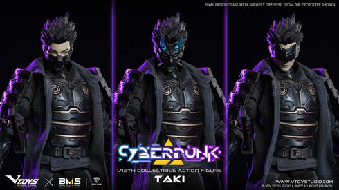 『Cyberpunk(サイバーパンク)シリーズ』013_VTOYS×BMS×CF 侍:瀧(たき) 1/12スケール可動フィギュア