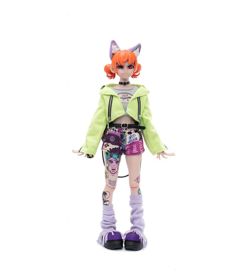 『GOOD MORNING FRIENDシリーズ』005_SONDOR ニャータトゥー 1/6スケール可動フィギュア(オレンジ)
