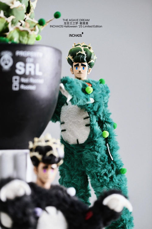 『THE AGAVE DREAM』005_INCHAOS クジラちゃん 1/6スケール可動フィギュア(グリーン&ブラック 2体セット)