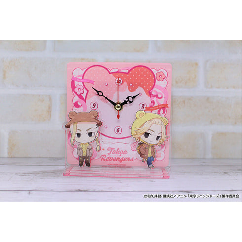 『東京リベンジャーズ』ぷちちょこミニアクリル置時計 くまみみパーカーver.【B】佐野 万次郎&龍宮寺 堅