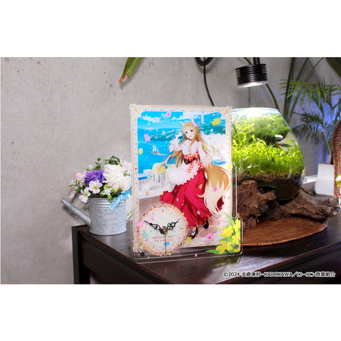 『狼と香辛料 MERCHANT MEETS THE WISE WOLF』描き下ろしBIGアクリル置時計 港街のホロ