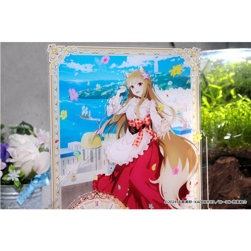 『狼と香辛料 MERCHANT MEETS THE WISE WOLF』描き下ろしBIGアクリル置時計 港街のホロ